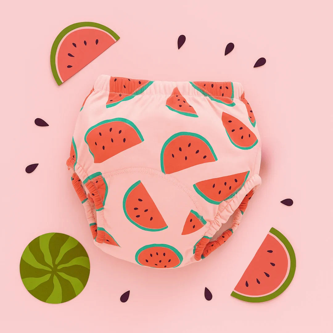 Les culottes d'apprentissage aux motifs colorés