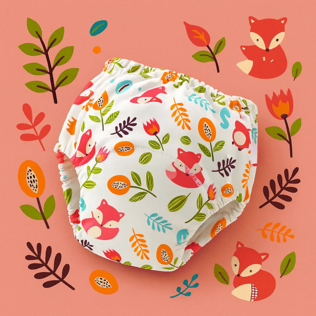 Les culottes d'apprentissage aux motifs colorés