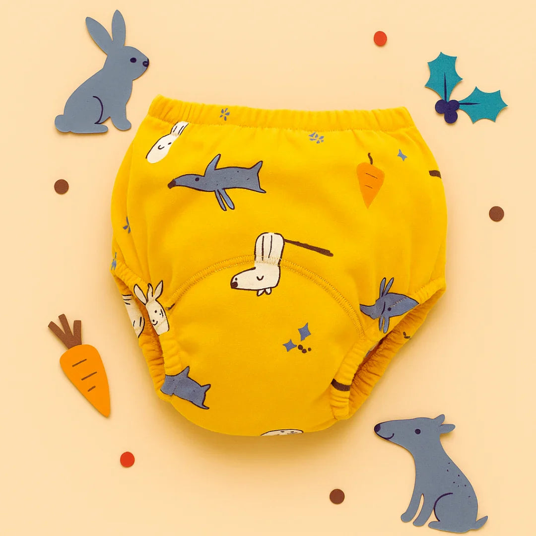Les culottes d'apprentissage aux motifs colorés