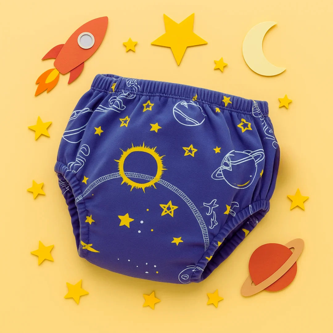 Les culottes d'apprentissage aux motifs colorés