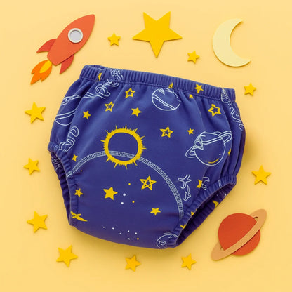 Les culottes d'apprentissage aux motifs colorés