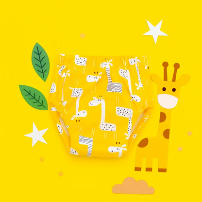 Les culottes d'apprentissage aux motifs colorés