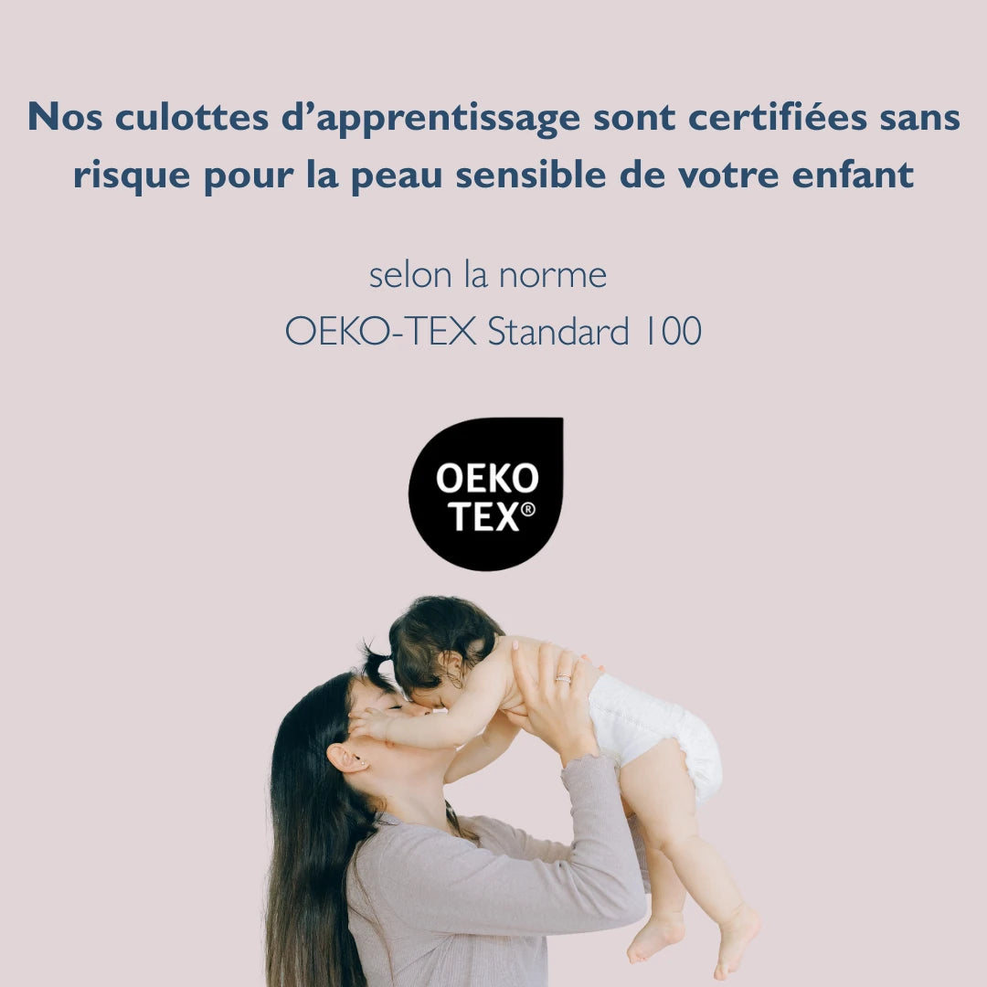 Enfin une culotte Oeko-Tex® conçue pour aider votre enfant à devenir propre la nuit 🌛