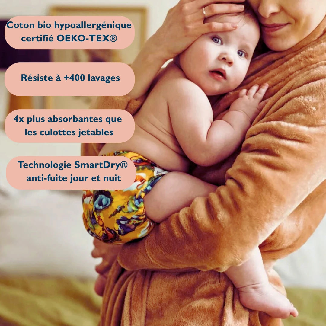 Enfin une culotte Oeko-Tex® conçue pour aider votre enfant à devenir propre la nuit 🌛
