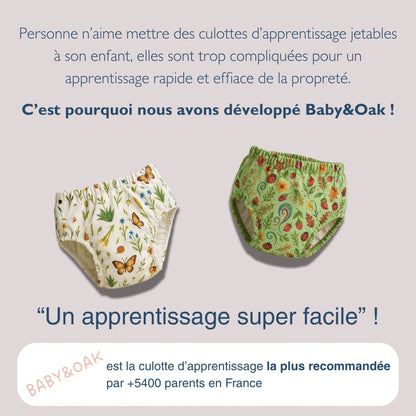 Enfin une culotte Oeko-Tex® conçue pour aider votre enfant à devenir propre la nuit 🌛