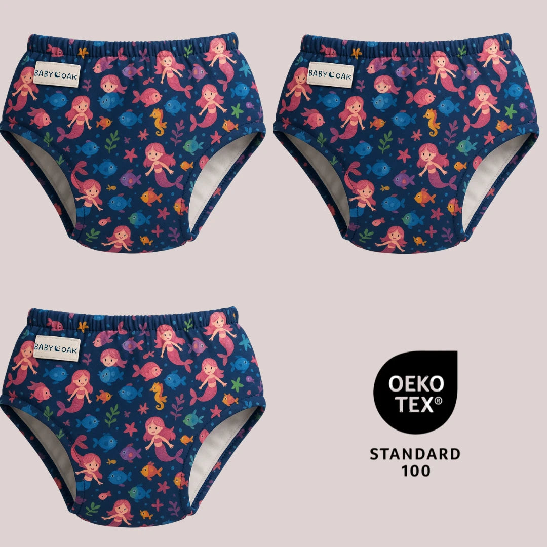 Lot de 3 Culottes Lavables Spéciales Nuit : Pour Aider Votre Enfant à Dormir Sans Couche et Devenir Propre la Nuit
